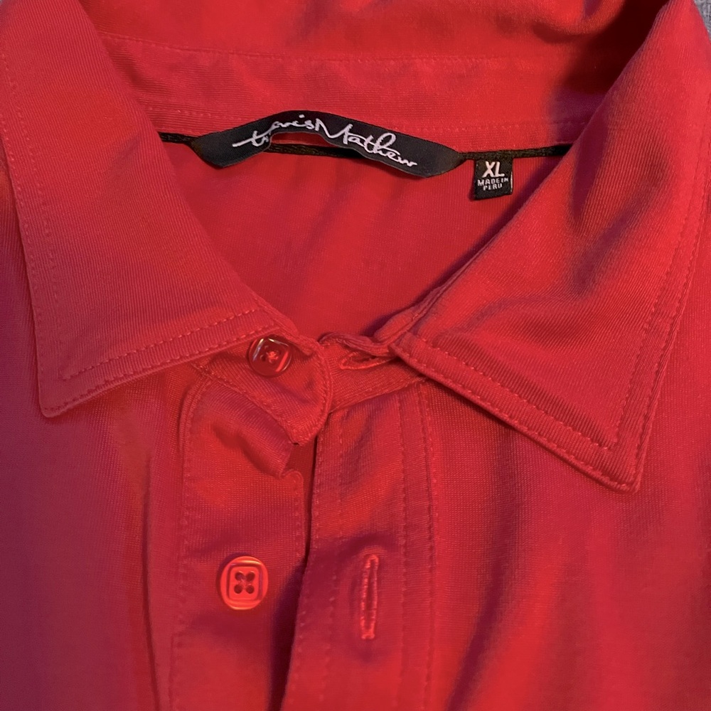 Mens XL Travis Mathew’s RED golf Polo